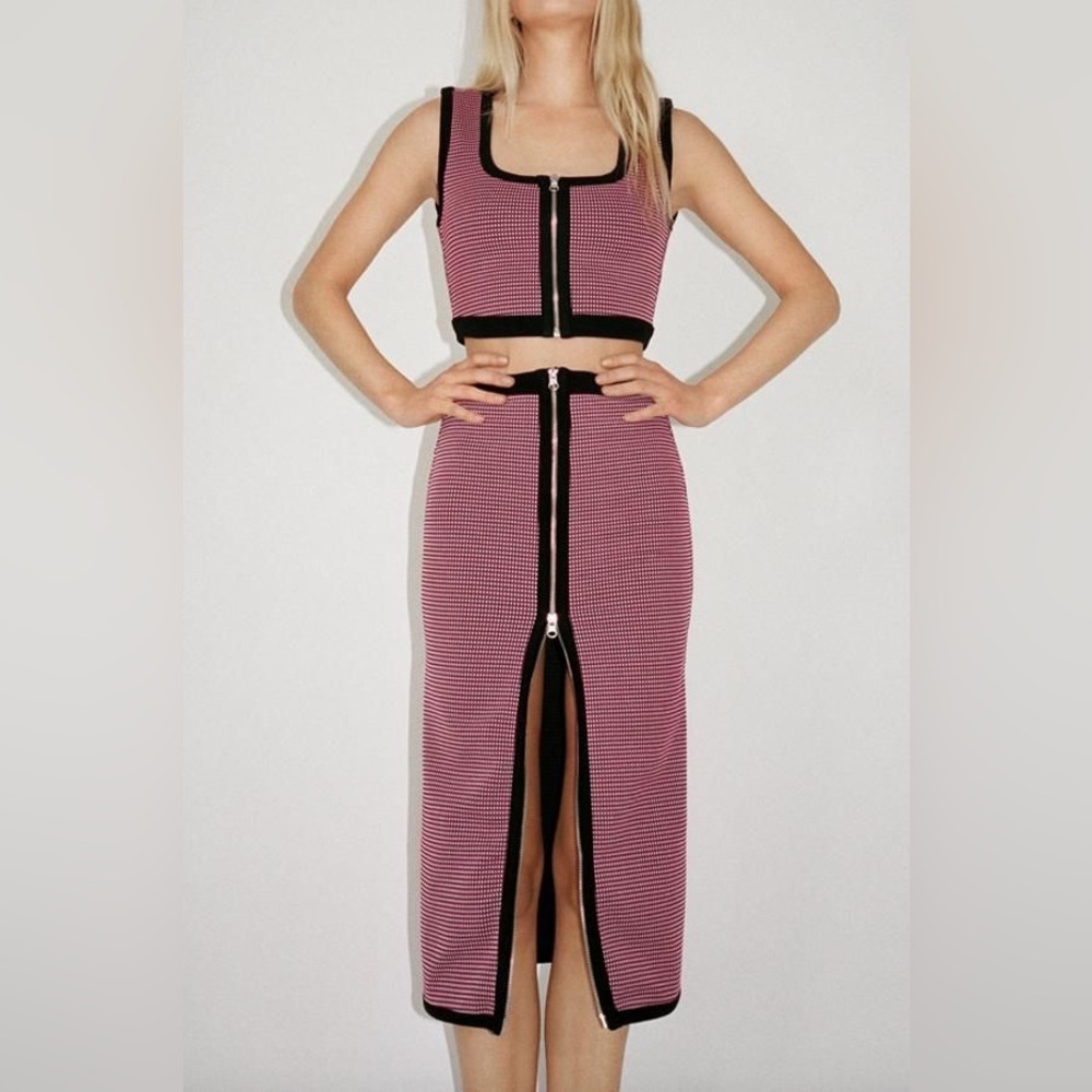 Zara 2-Pc Jacquard Skirt & Top Set- NWT